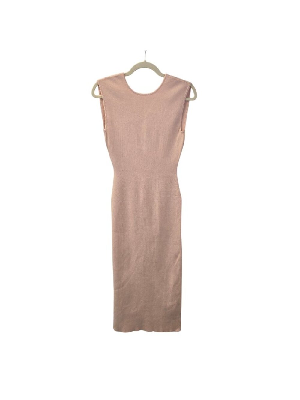 NWOT Zara Open Criss-Cross Back Bodycon Knit Midi Dress Size Medium